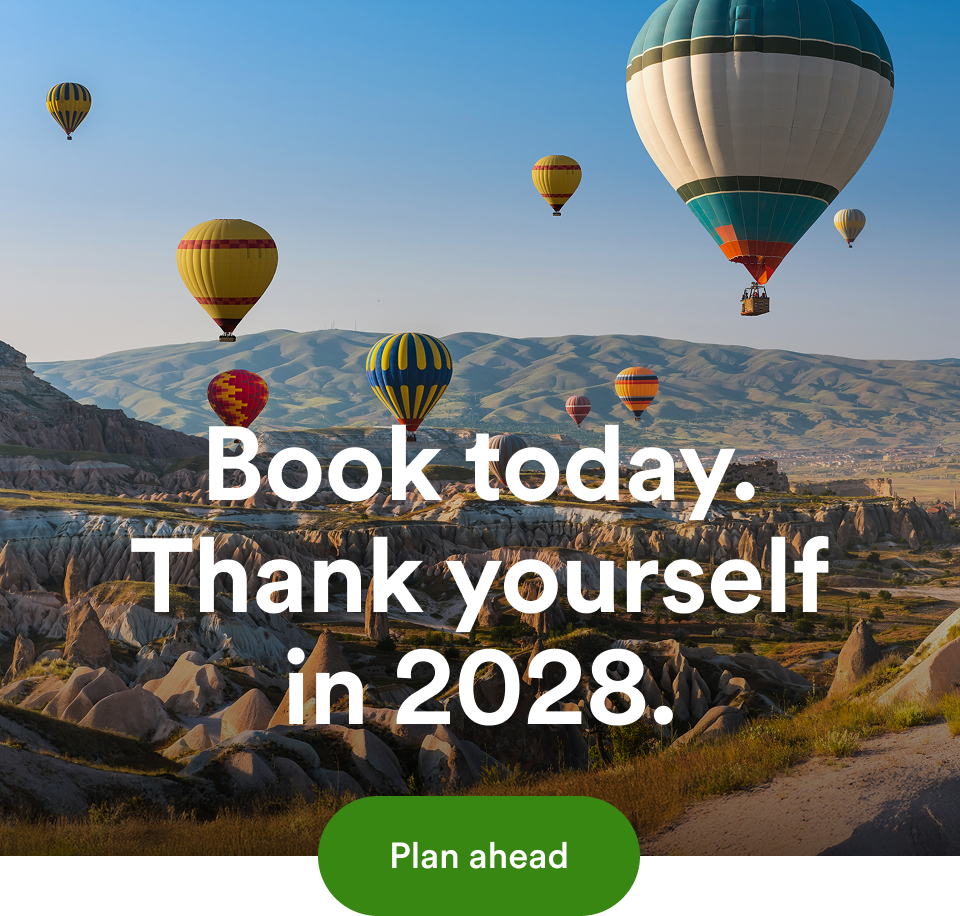 2028 tour dates announcement from Go Ahead Tours; opens 2028 tours search (mobile)