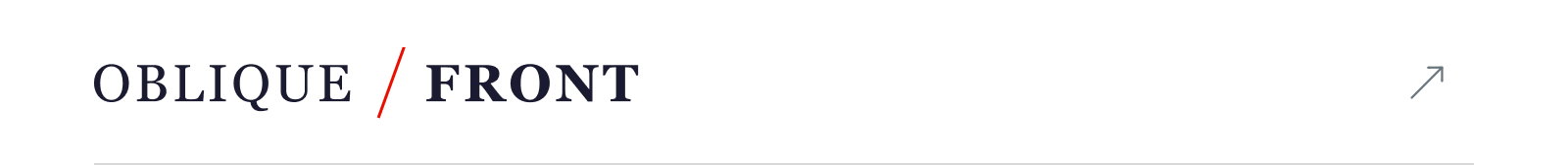 obliquefront Logo