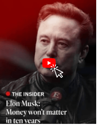 Elon Musk with headline about money