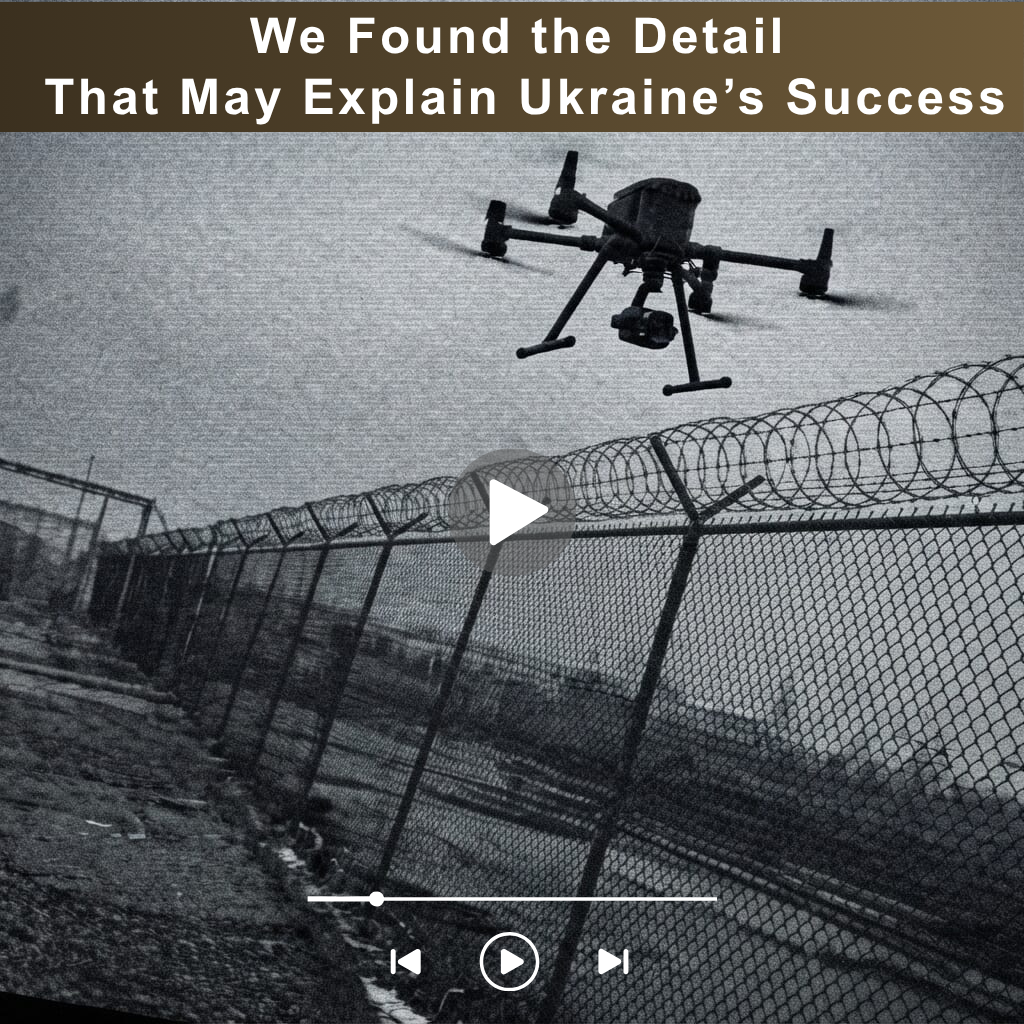 Drone flying over a razor wire fence