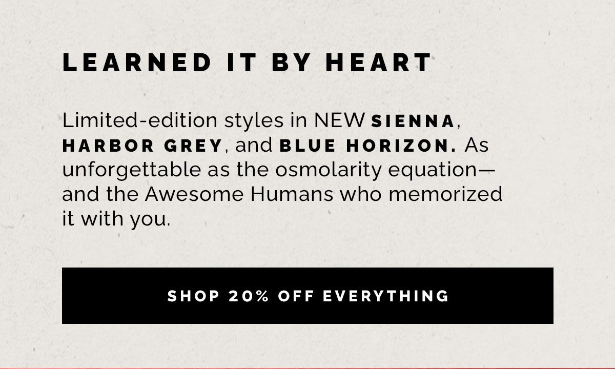 Shop 20% OFF Everything