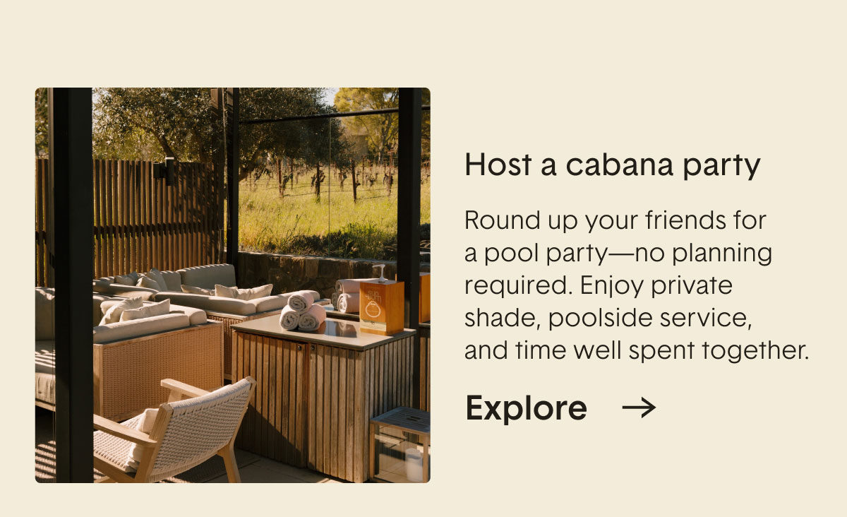 Host a cabana party