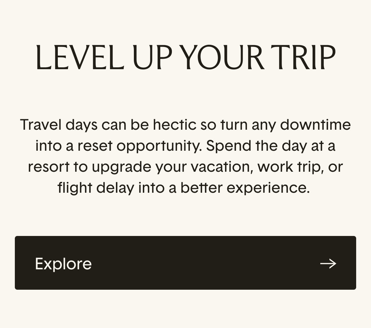 Level up your trip