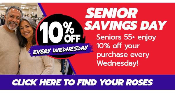 10% off for senior citizens every Wednesday