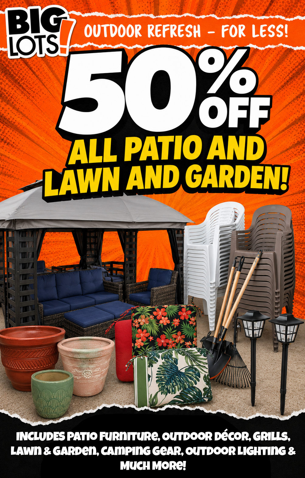50 off Patio