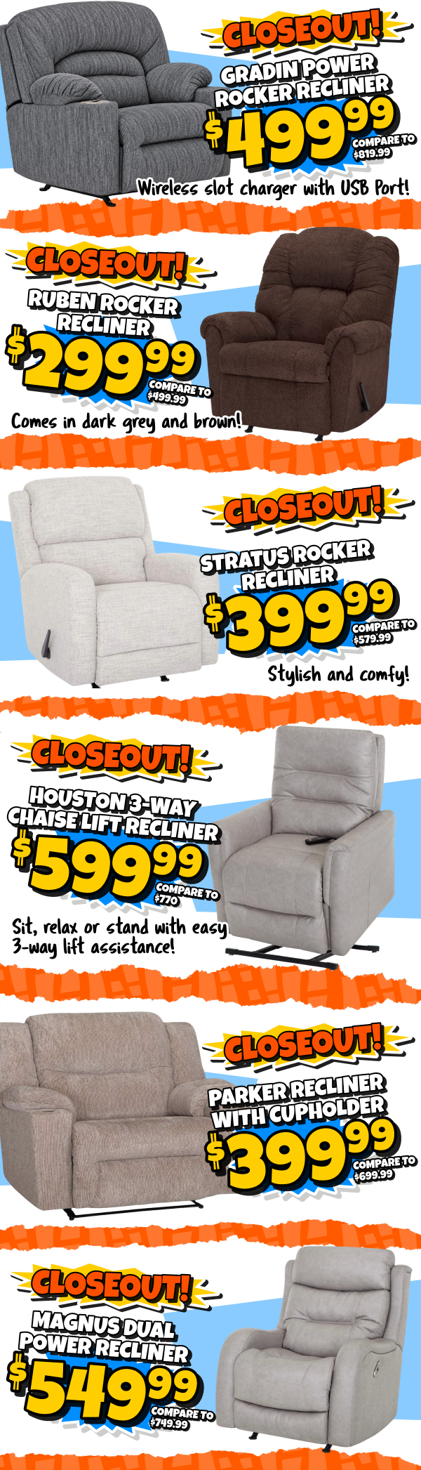 Recliners