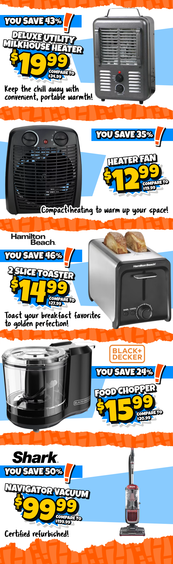 Heaters and Small Appliances