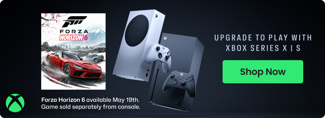 Forza Horizon 6 | Upgrade to play with Xbox Series X|S | Shop Now | Forza Horizon 6 available May 19th. Game sold separately from console.