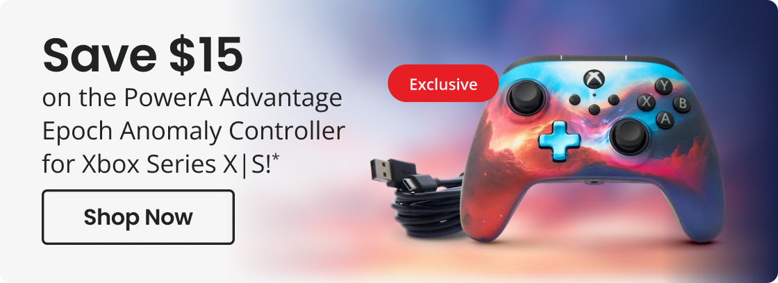Save $15 on the PowerA Advantage Epoch Anomaly Controller for Xbox Series X|S!* | Shop Now