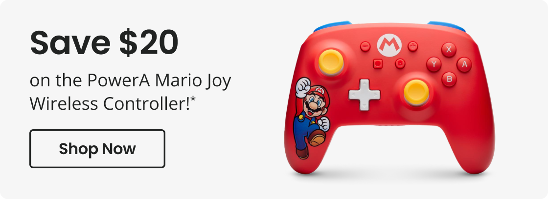 Save $20 on the PowerA Mario Joy Wireless Controller!* | Shop Now