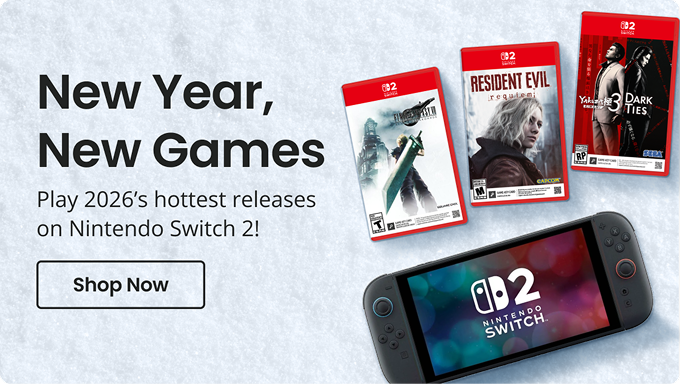 New Year, New Games | Play 2026’s hottest releases on Nintendo Switch 2! | Shop Now