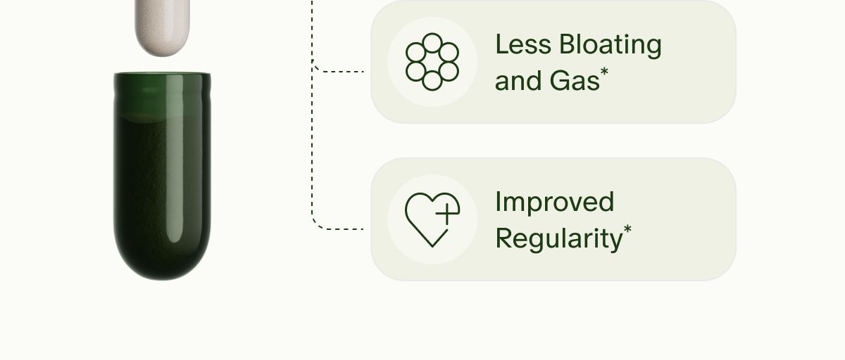 Less Bloating and Gas* | Improved Regularity*