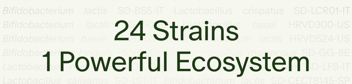 24 Strains 1 Powerful Ecosystem
