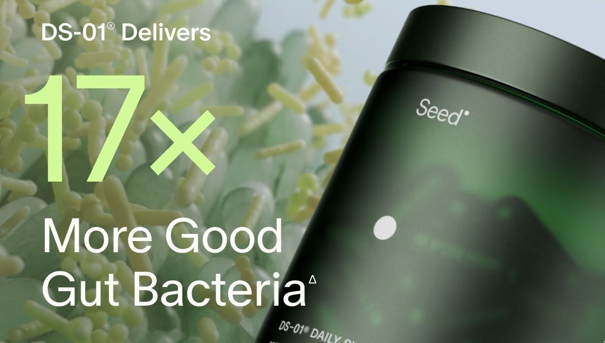 DS-01® Delivers 17× More Good Gut BacteriaΔ