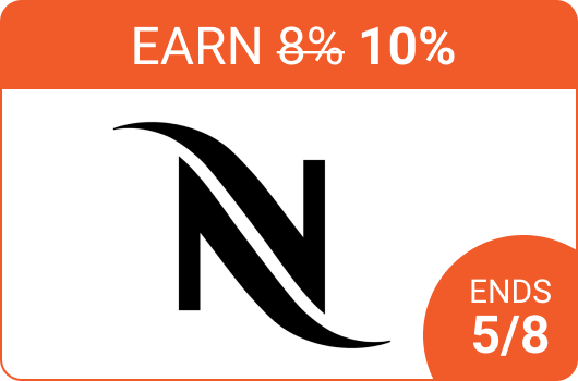 Earn 10% with Nespresso