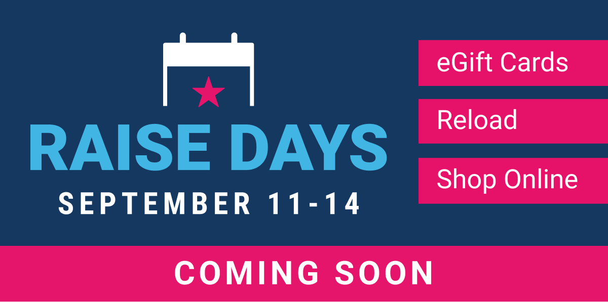 Coming soon: Raise Days - September 11-14