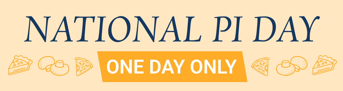 National Pi Day: One day only