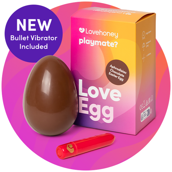 Lovehoney x Playmate Aphrodisiac Chocolate Easter Egg with a Sexy Surprise 100g