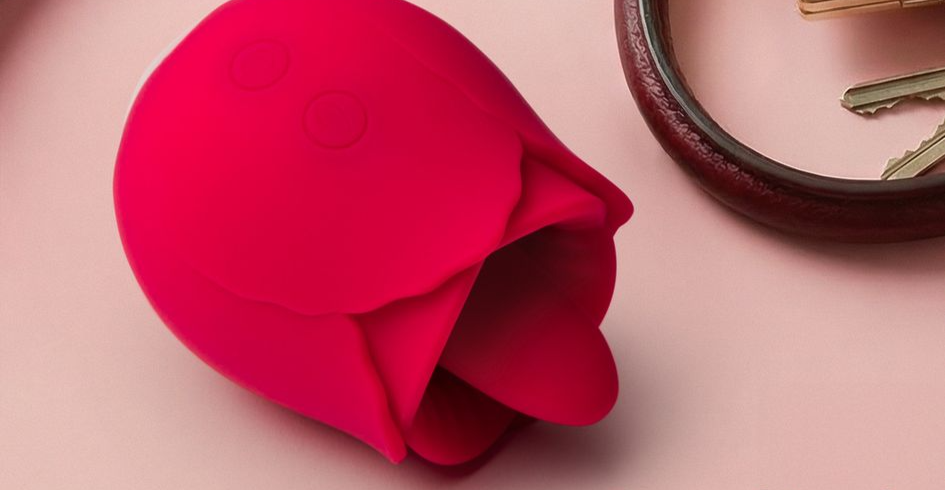 Lovehoney Red Licking Rose Vibrator