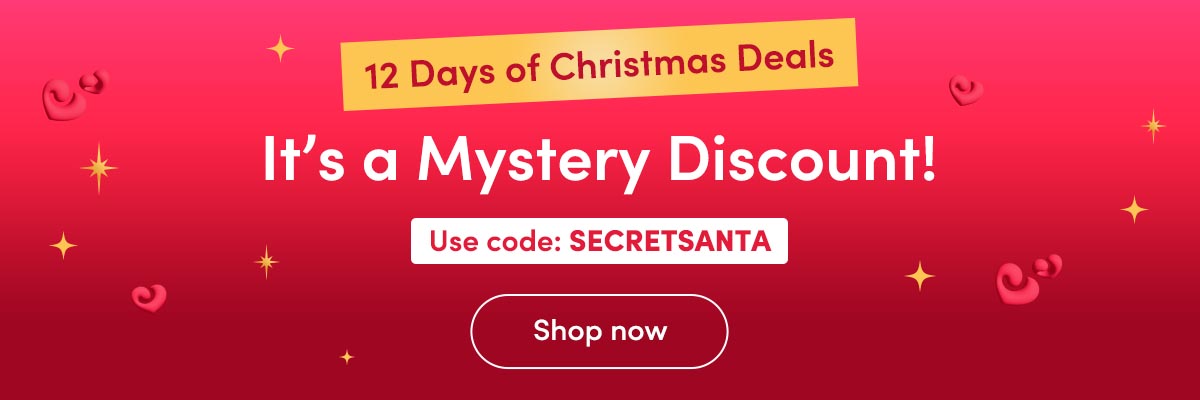 Use code: SECRETSANTA | Mystery Discount