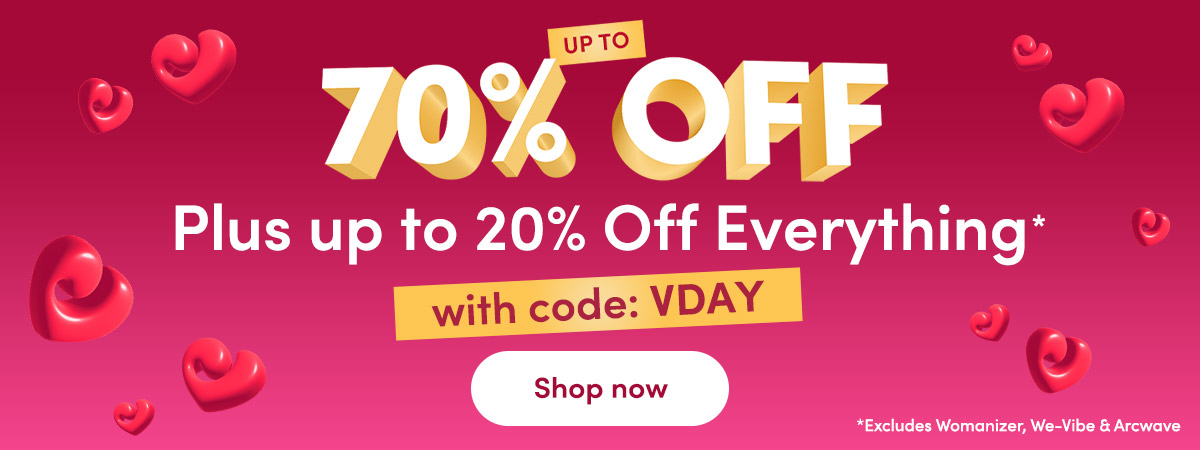 Up to 70% Off plus up to 20% off everything with code VDAY