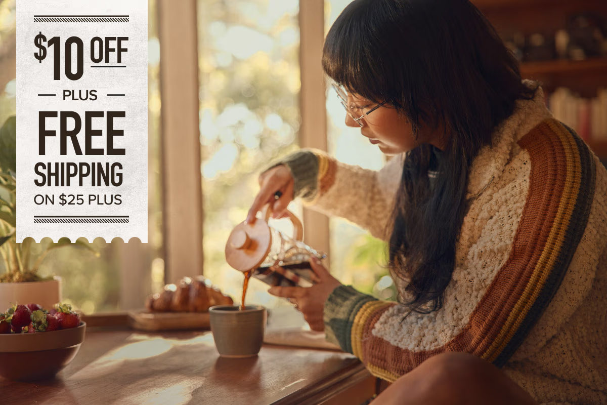 $10 OFF PLUS FREE SHIPPING ON $25+