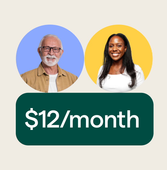 $12/month