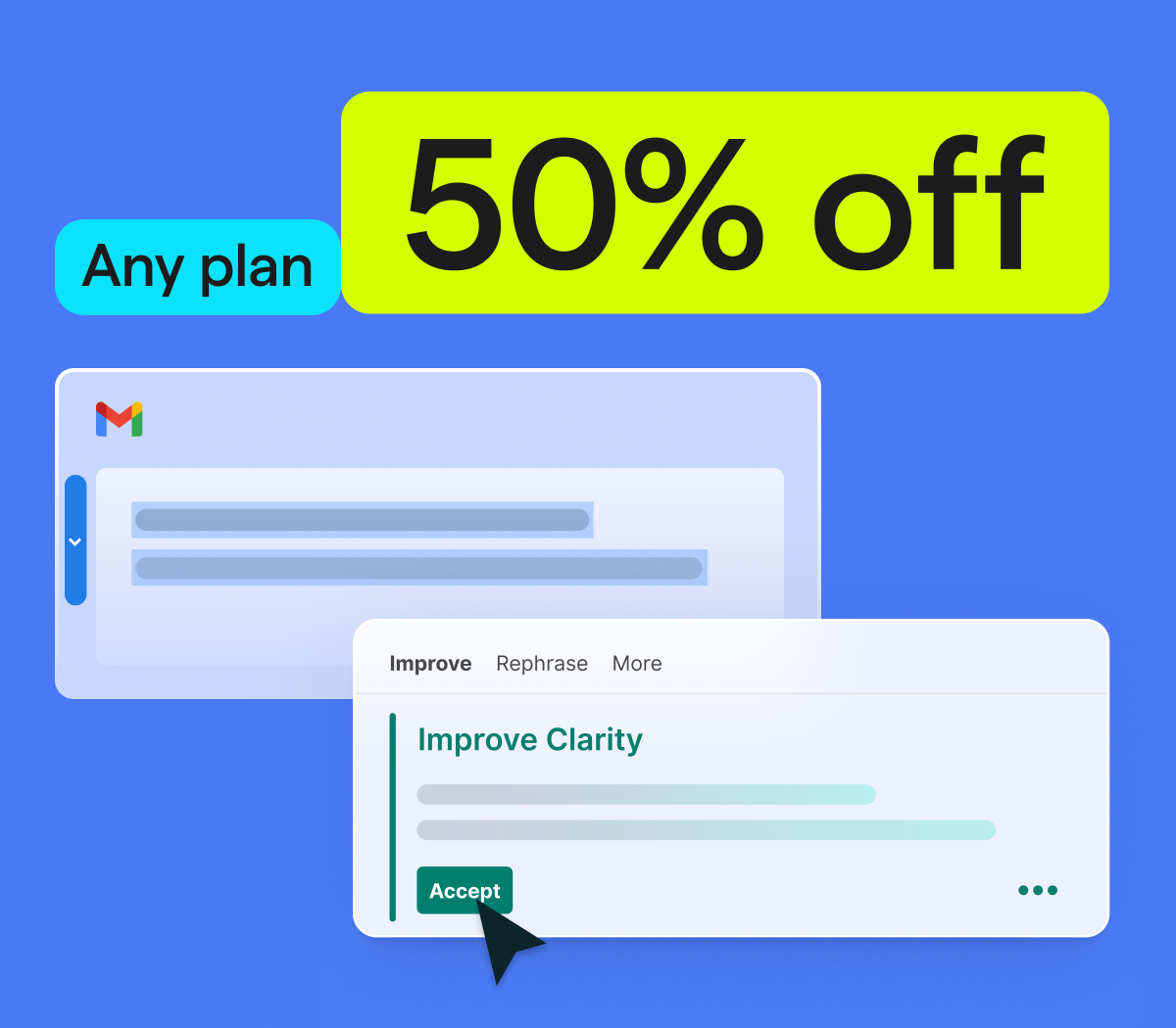 50% off | any plan