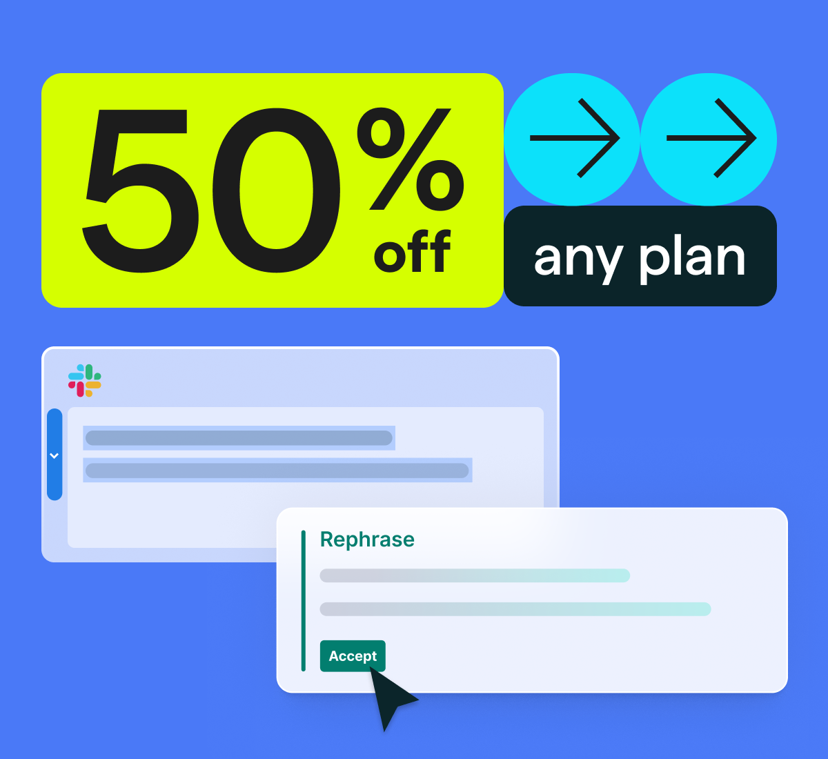 50% off | any plan
