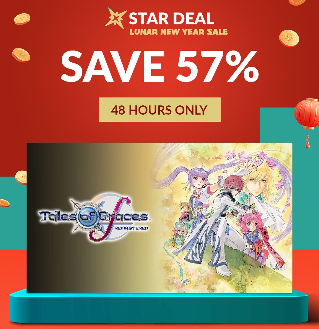 Lunar New Year Star Deal: Tales of GracesF Remastered! Save 57% for the next 48 hours only.