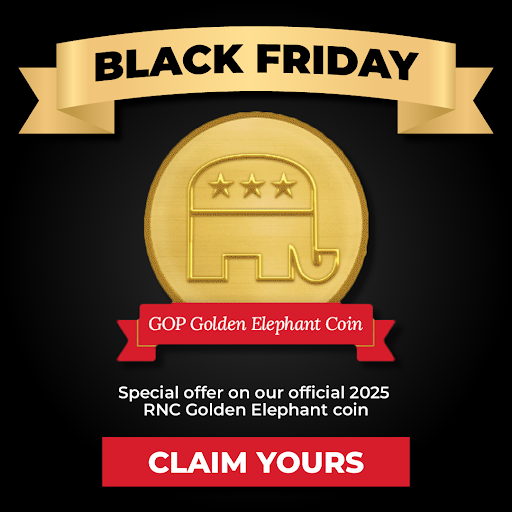 Black Friday GOP Golden Elephant Coin