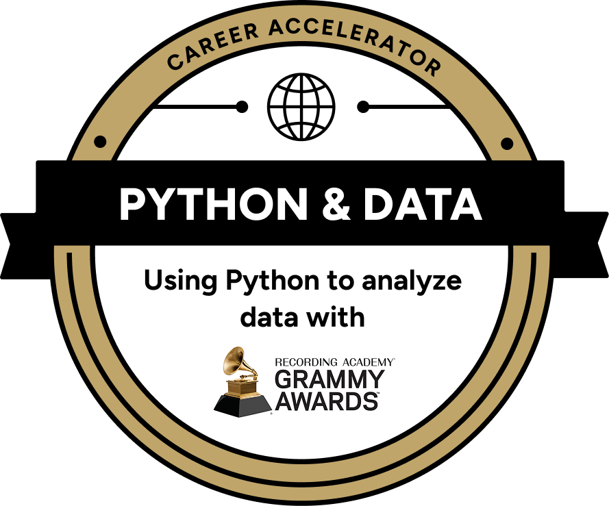 The Global Career Accelerator certification badge: Querying Data — Using SQL to pull data from large datasets with Intel