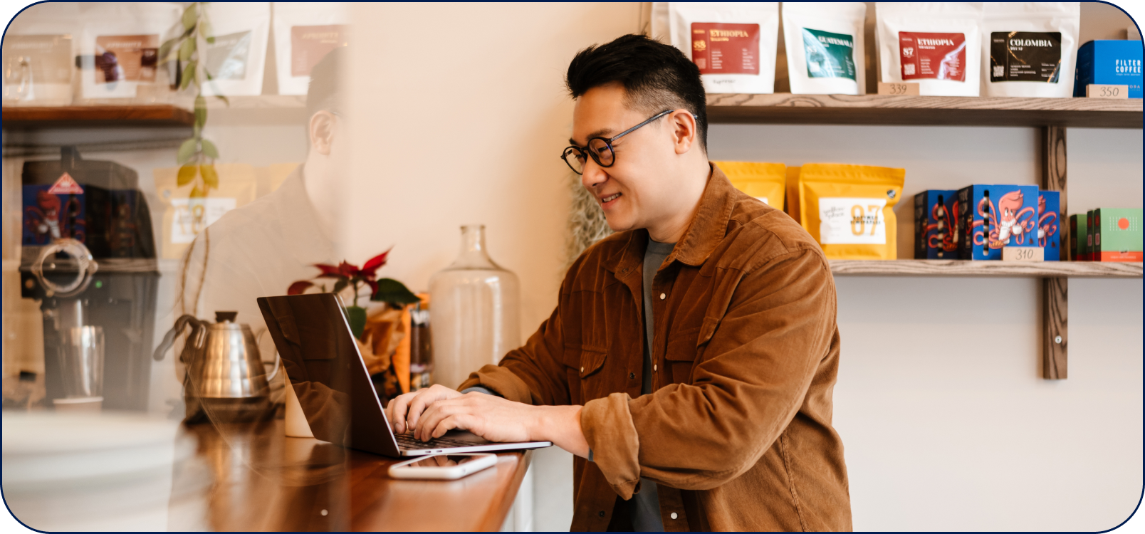 A man with laptop