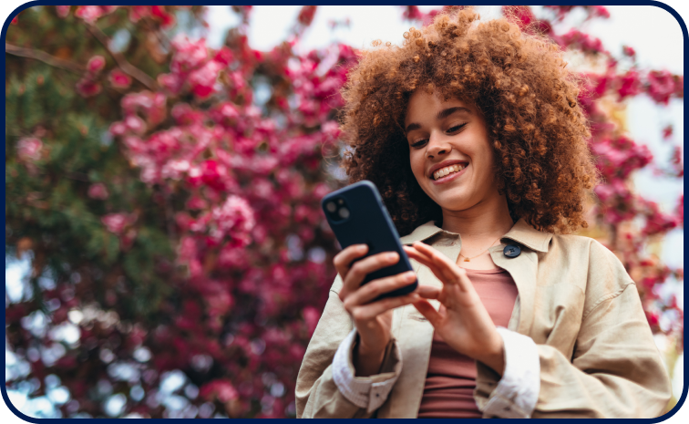 A Girl with Phone