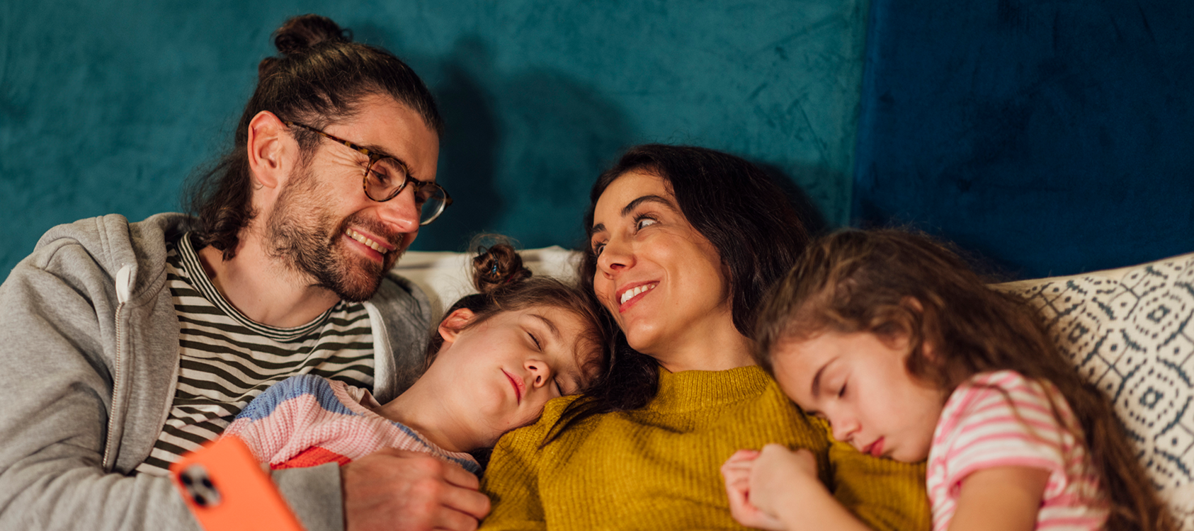 Picture of a four member family