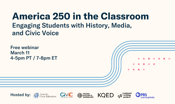 America 250 in the Classroom webinar