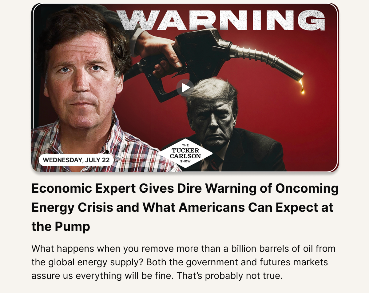 WARNING: Energy Crisis