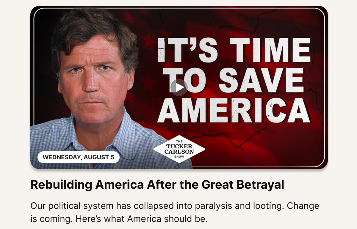 It Is Time to Save America