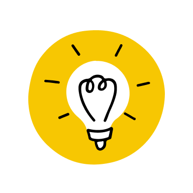 Yellow light bulb illustration