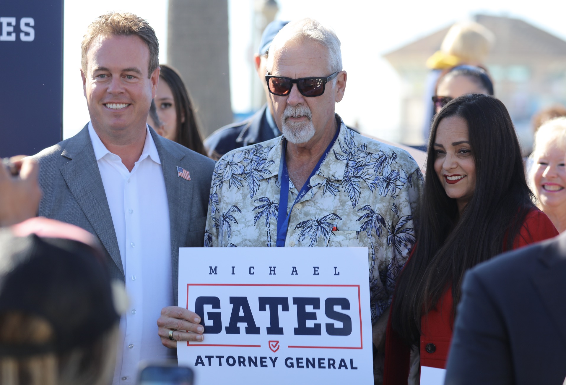 Michael Gates meeting voters across California
