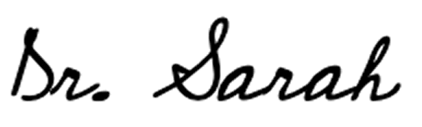 Dr. Sarah Signature