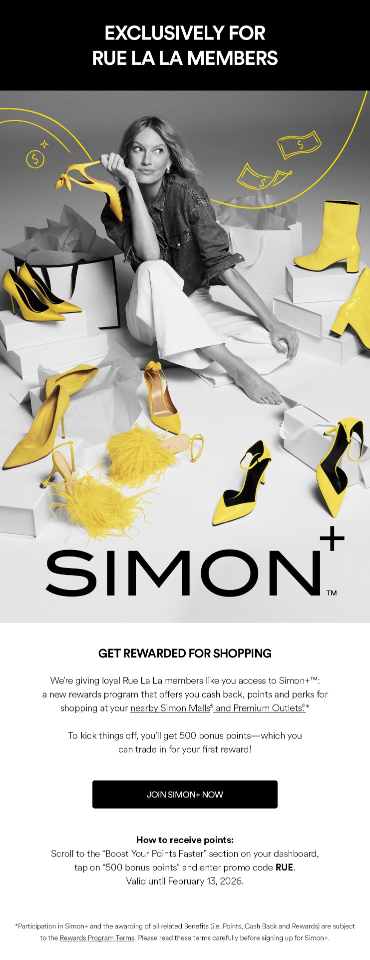 Simon+ Exclusively For Rue La La Members
