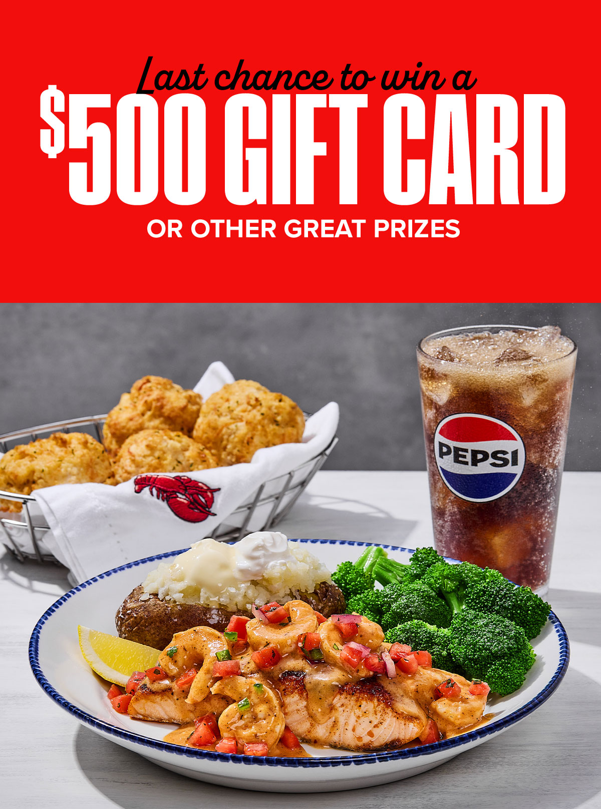 Last chance to win a $500 Gift Card or other great prizes