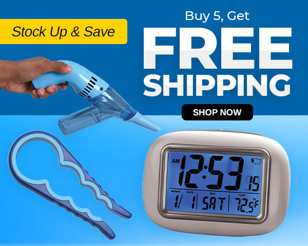 Buy 5, Get Free Shipping