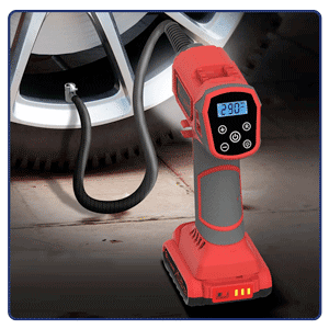 378992 Cordless Tire Inflator Air Compressor by LivingSURE™