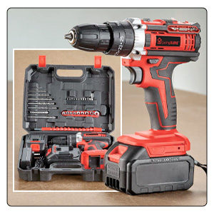 Cordless Drill Set by LivingSURE™