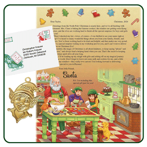 Personalized Letter From Santa and Ornament
