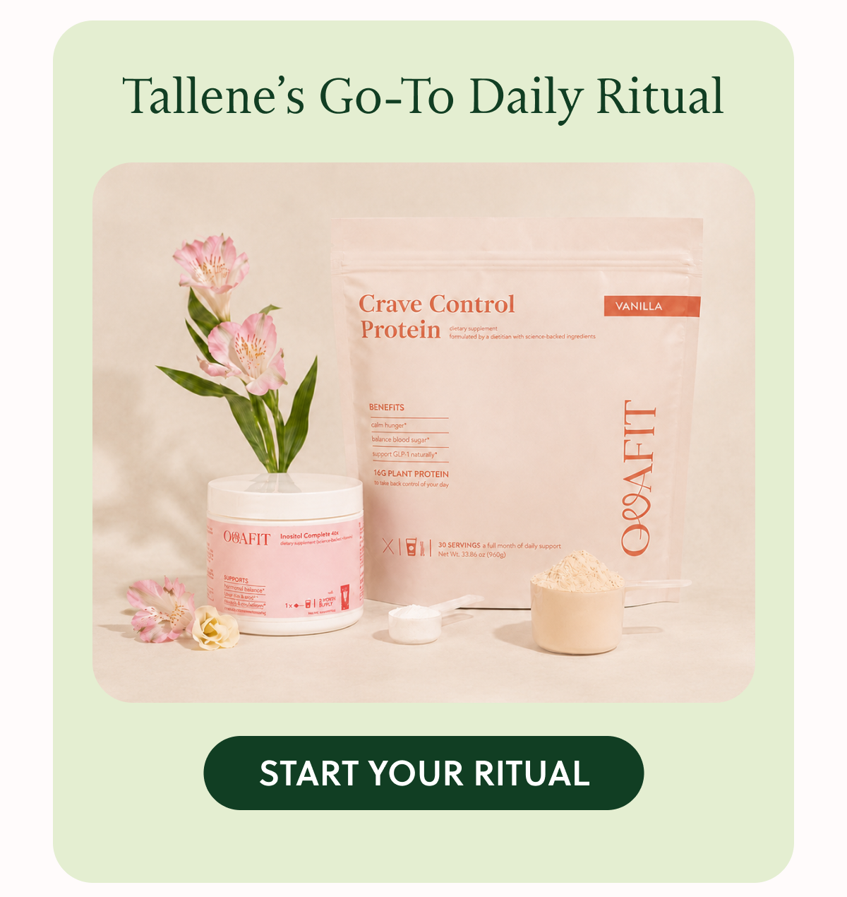 Tallene's Go-To Daily Ritual. Start Your Ritual