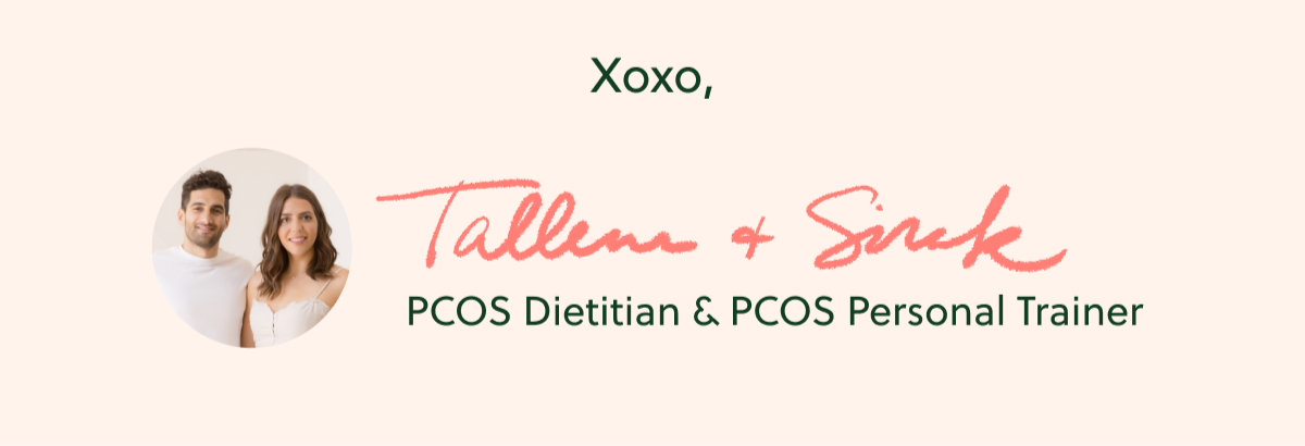 Xoxo, Tallene & Sirak PCOS Dietitian & PCOS Personal Trainer