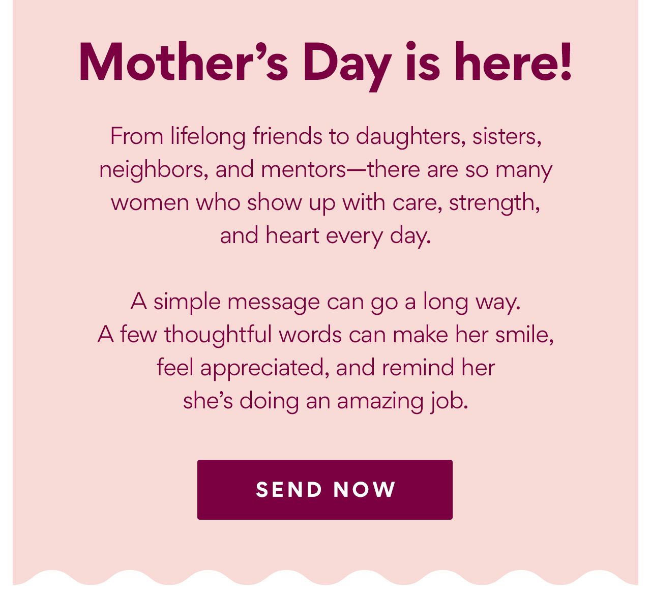 Mother's Day is almost here!